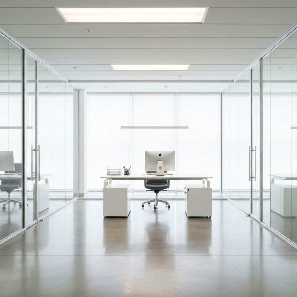 Clean modern office space